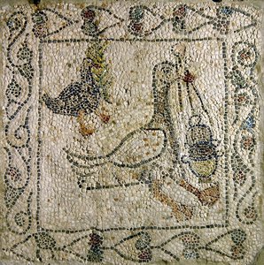 トゥールブルのガチョウ、1213（モザイク） 作： Byzantine